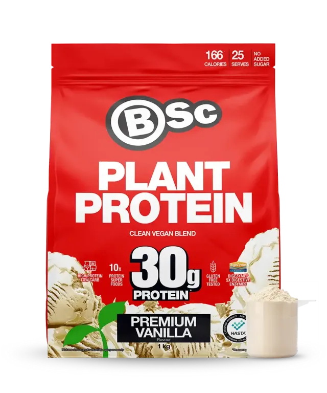 BSc Clean Plant Protein planteprotein vanilje 1kg vegansk