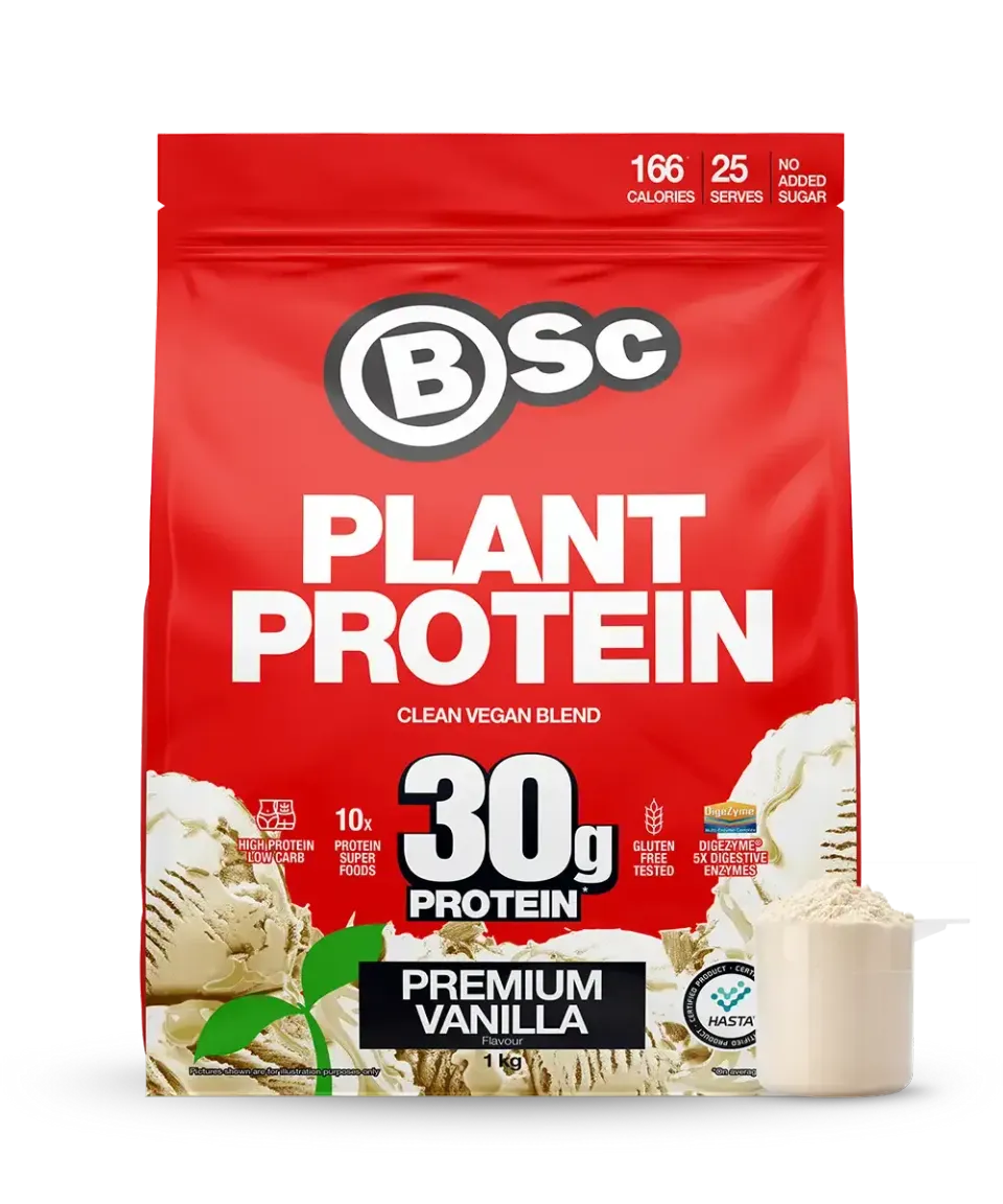 BSc Clean Plant Protein planteprotein vanilje 1kg vegansk