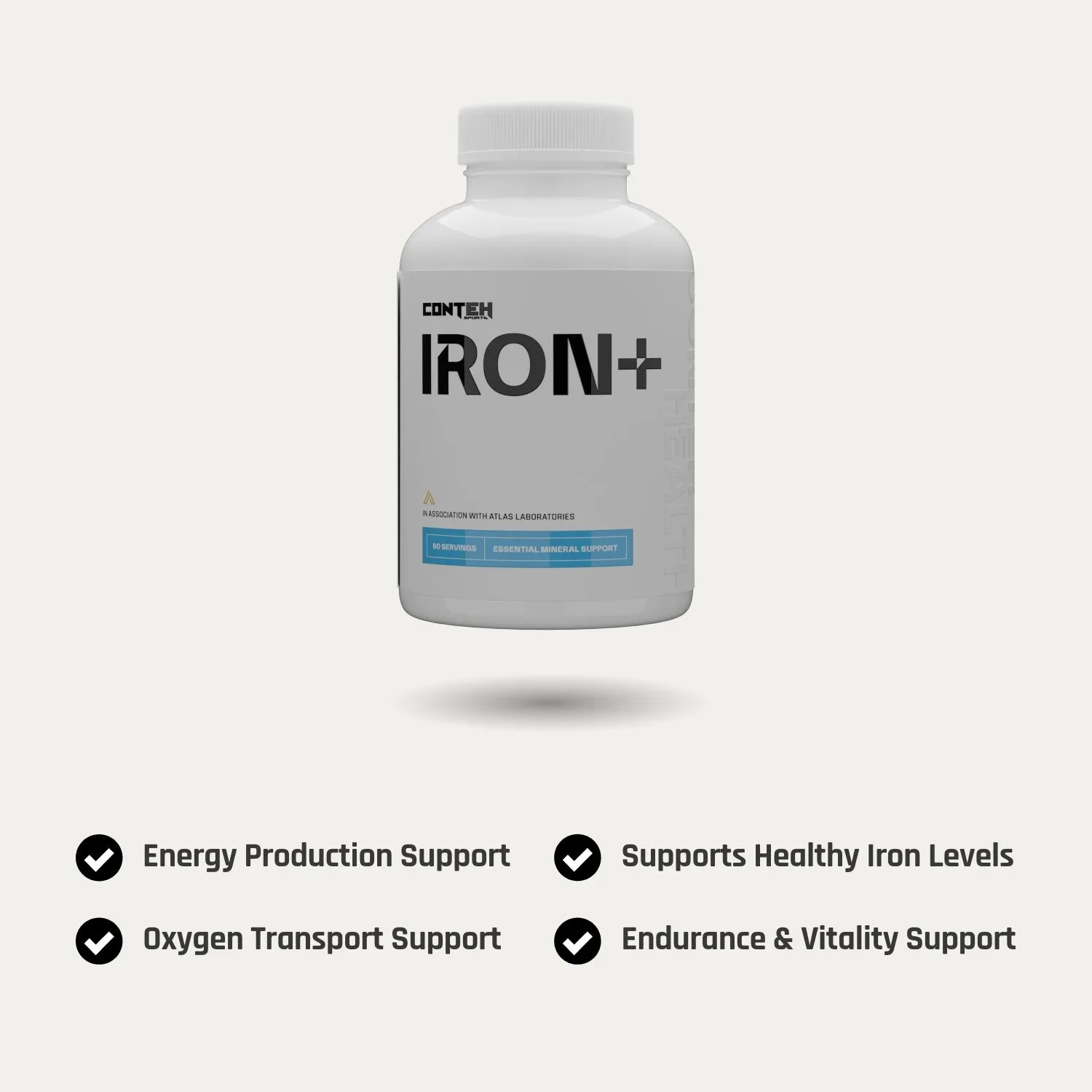 Conteh Sports Iron+ jernkapsler 36mg daglig dosis