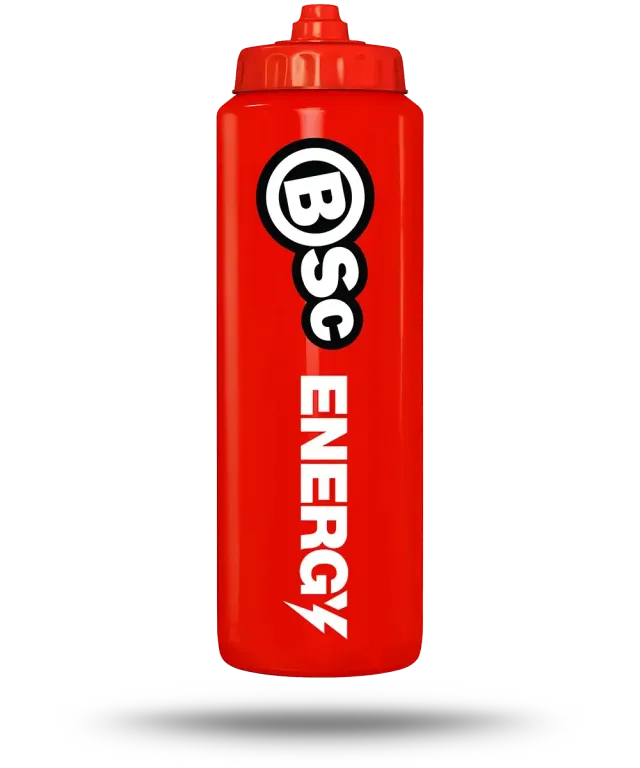 BSc Energy Drink drikkedunk 1000ml rød BPA-fri