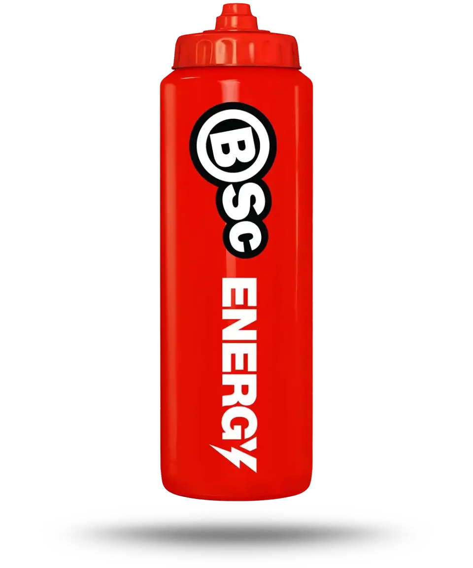 BSc Energy Drink drikkedunk 1000ml rød BPA-fri