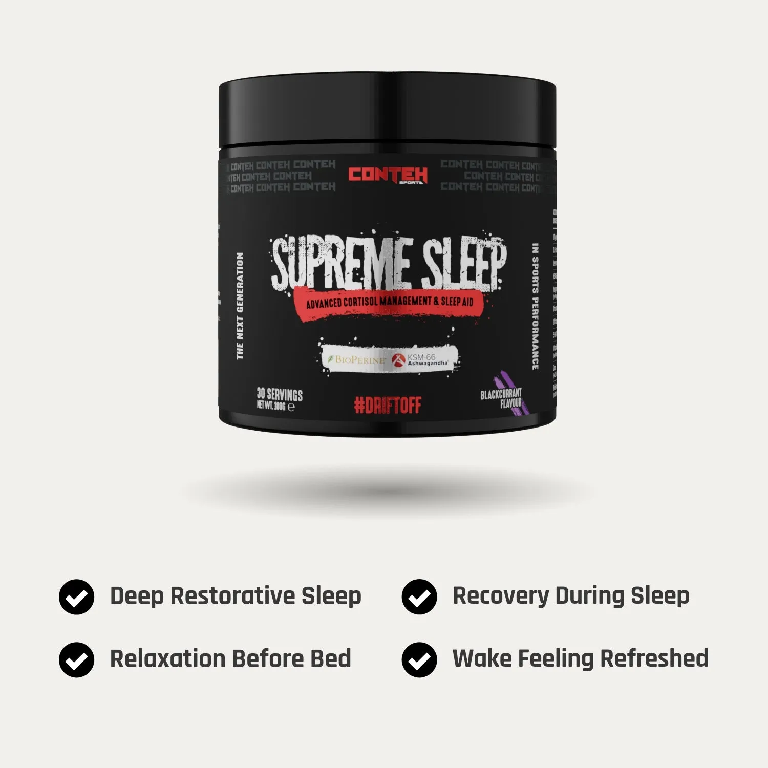 Conteh Sports Supreme Sleep søvn kosttilskud solbær KSM-66
