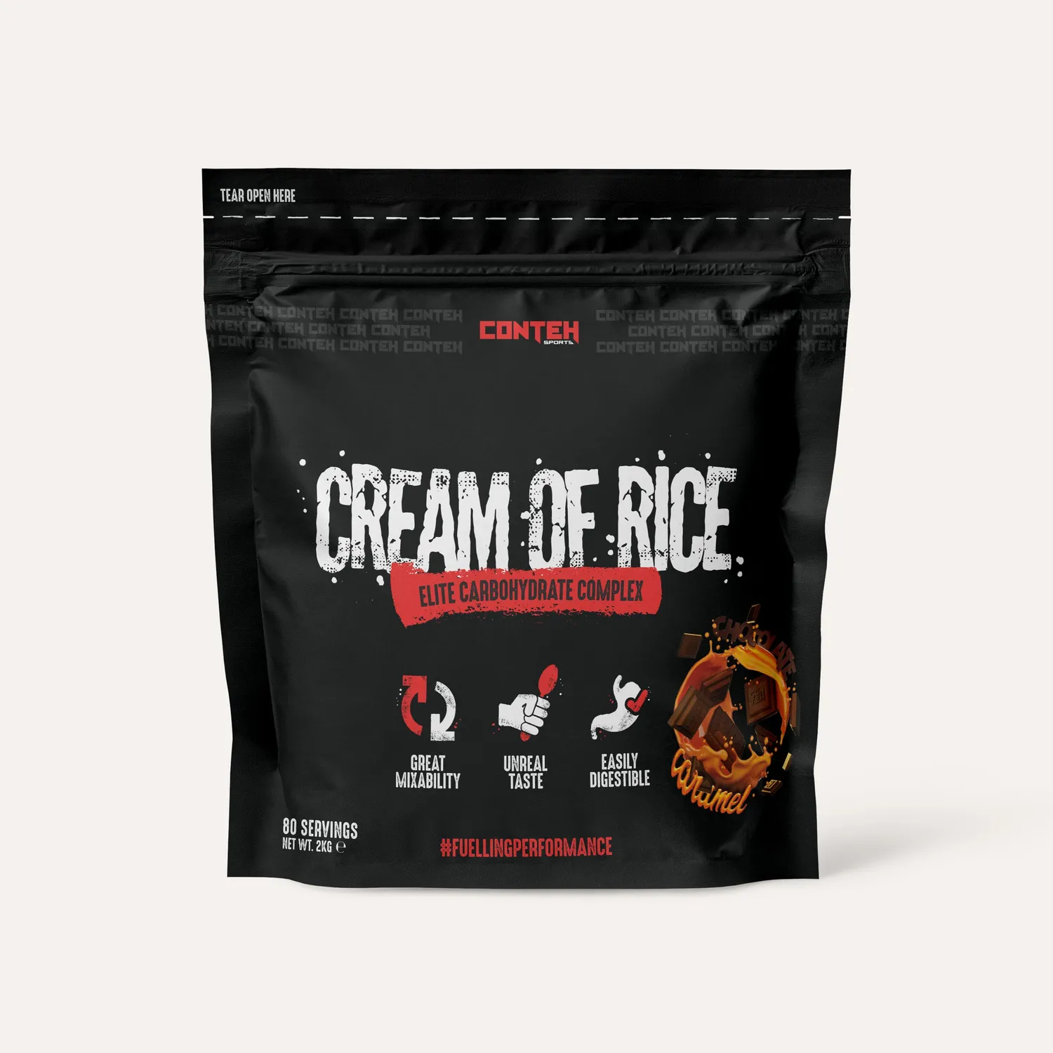 Conteh Sports Cream of Rice kulhydrat Salted Caramel