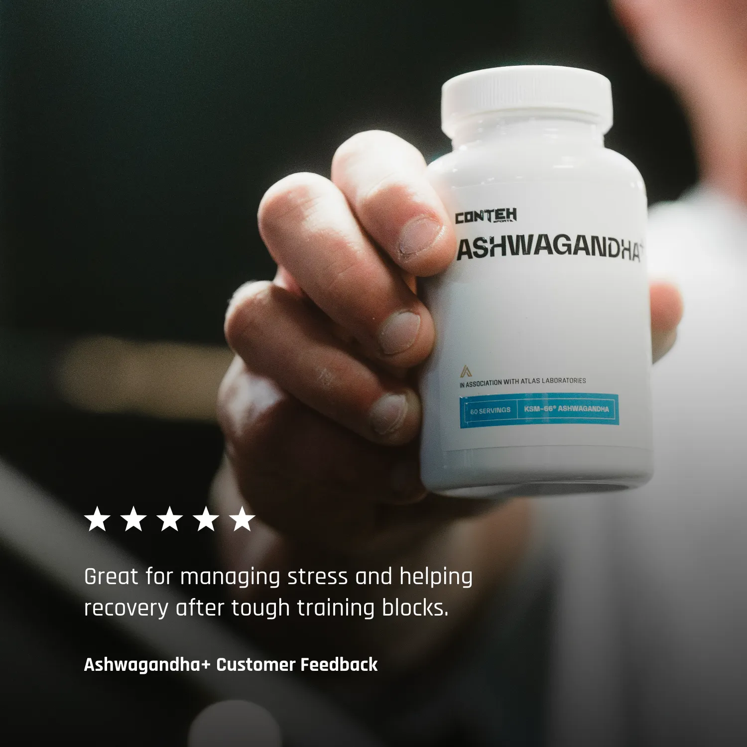 Conteh Sports Ashwagandha+ kapsler KSM-66 magnesium zink