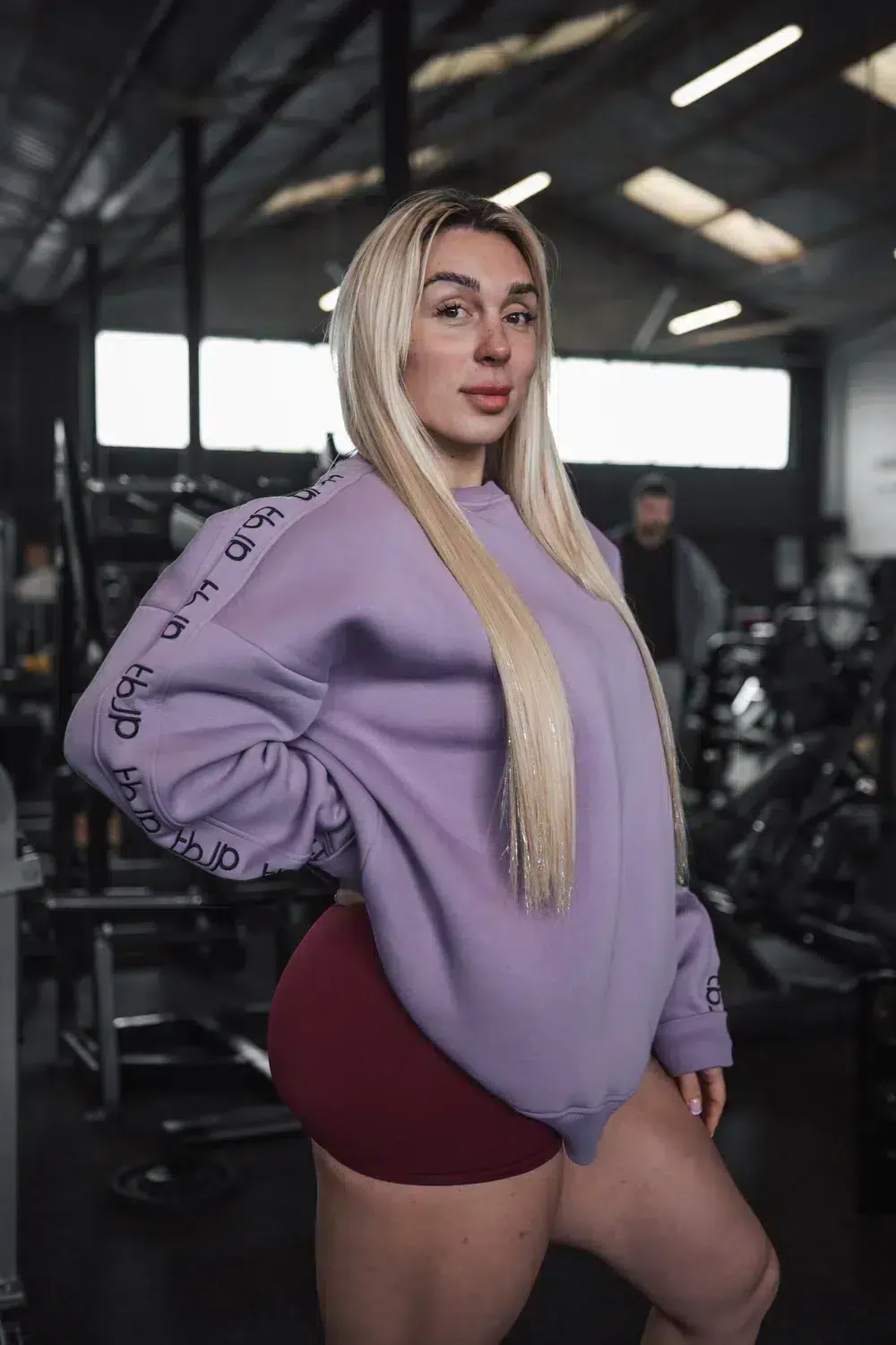 Trained by JP Sweater sweatshirt lilla broderet logo