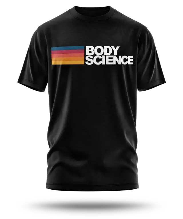 BSc Coast Tee t-shirt sort med striber