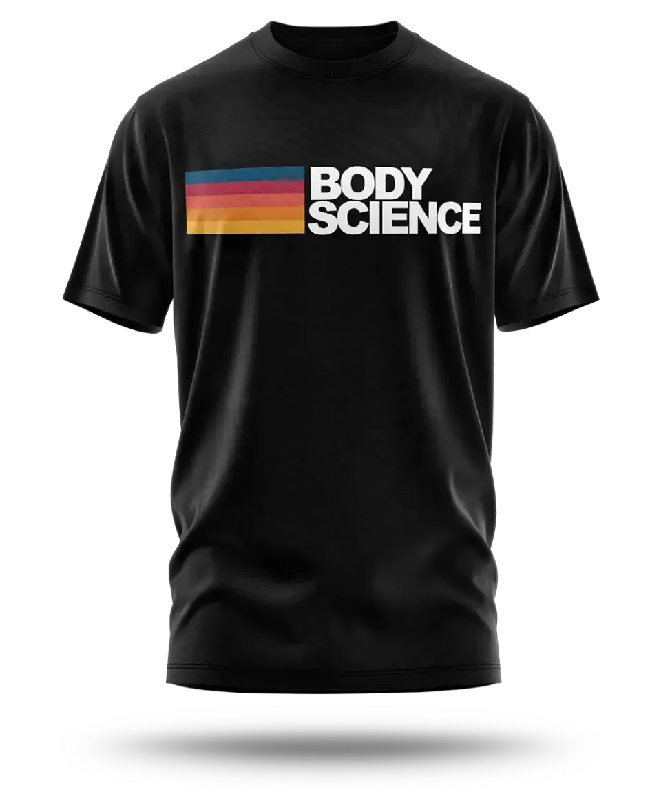 BSc Coast Tee t-shirt sort med striber