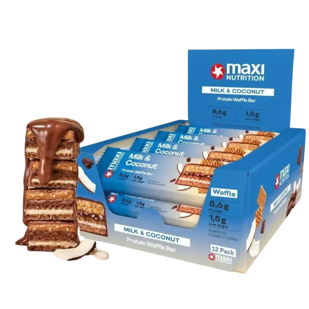 MaxiNutrition Milky Waffle proteinbar 12x40g mælk