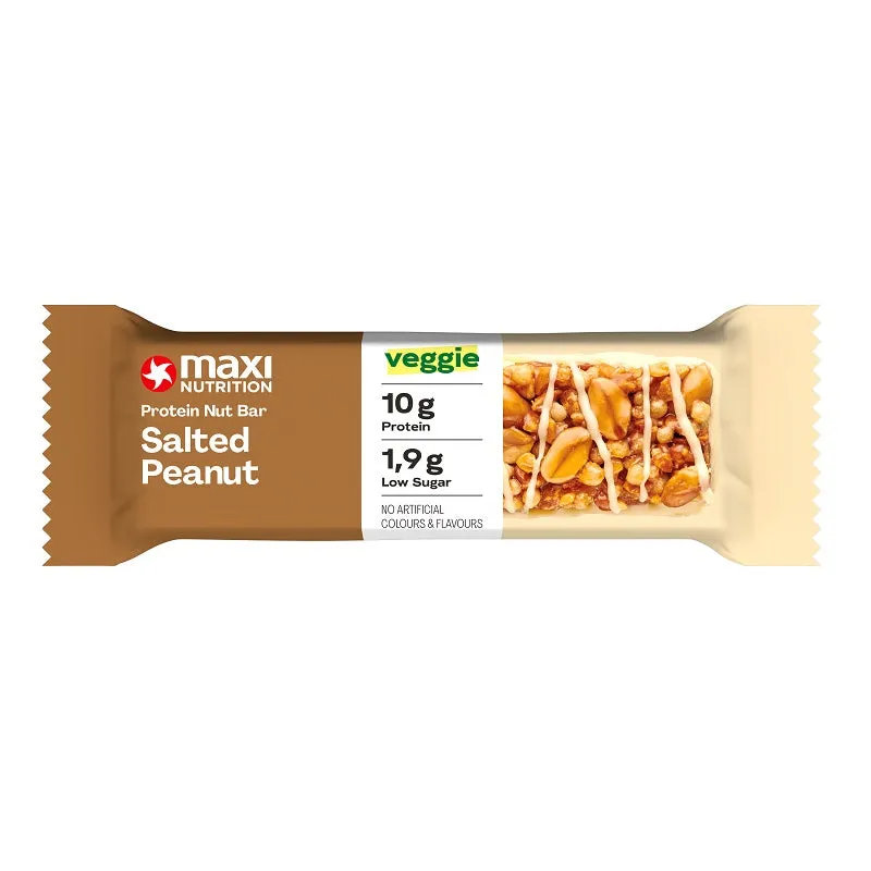 MaxiNutrition Protein Nut Bar proteinbar dark chocolate peanut 46g