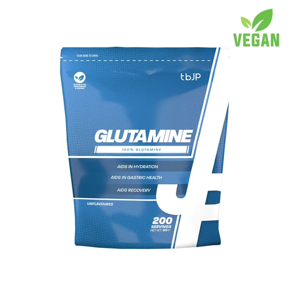 Trained by JP Glutamin pulver 1 kg 200 portioner