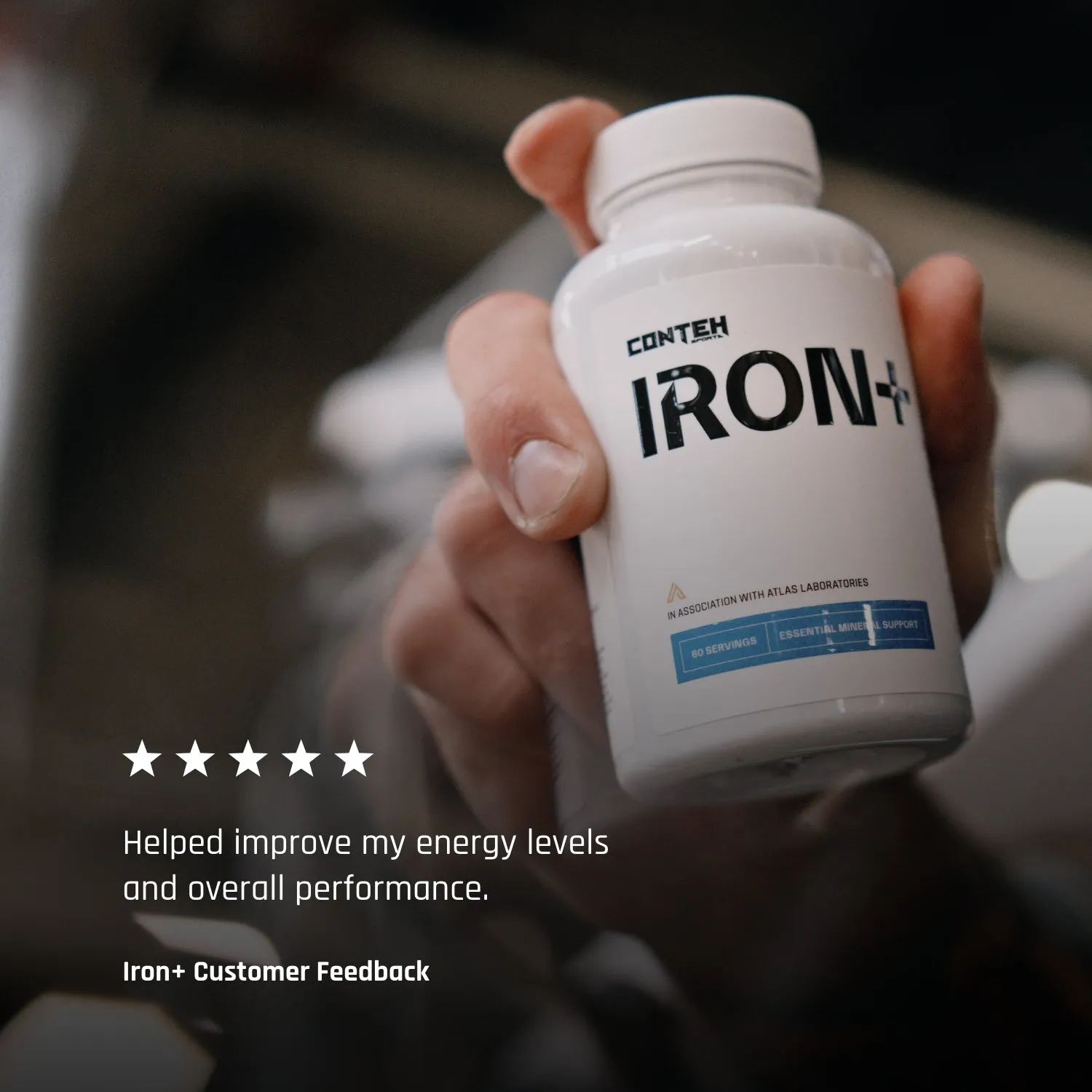 Conteh Sports Iron+ jernkapsler 36mg daglig dosis