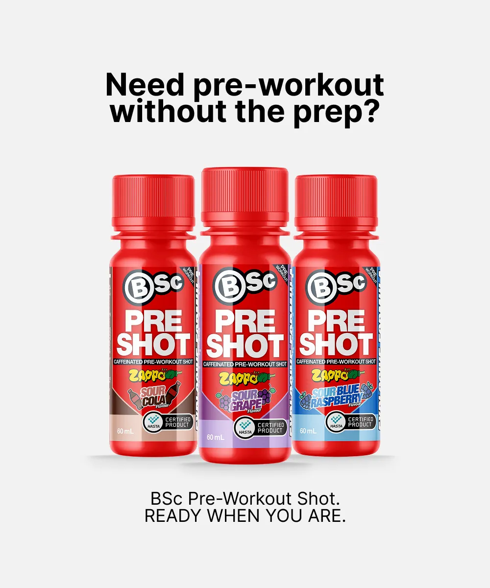 BSc Pre-Workout Shot energishot 60ml sour cola