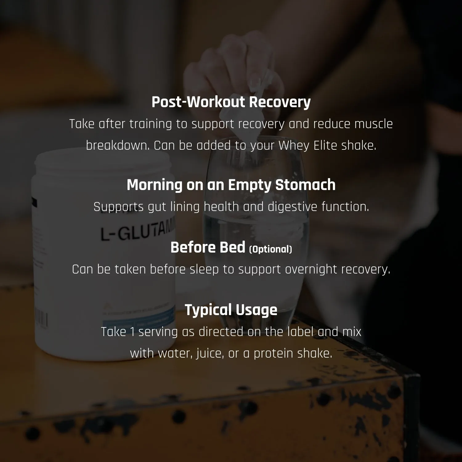 Conteh Sports L-Glutamin pulver 5g restitution