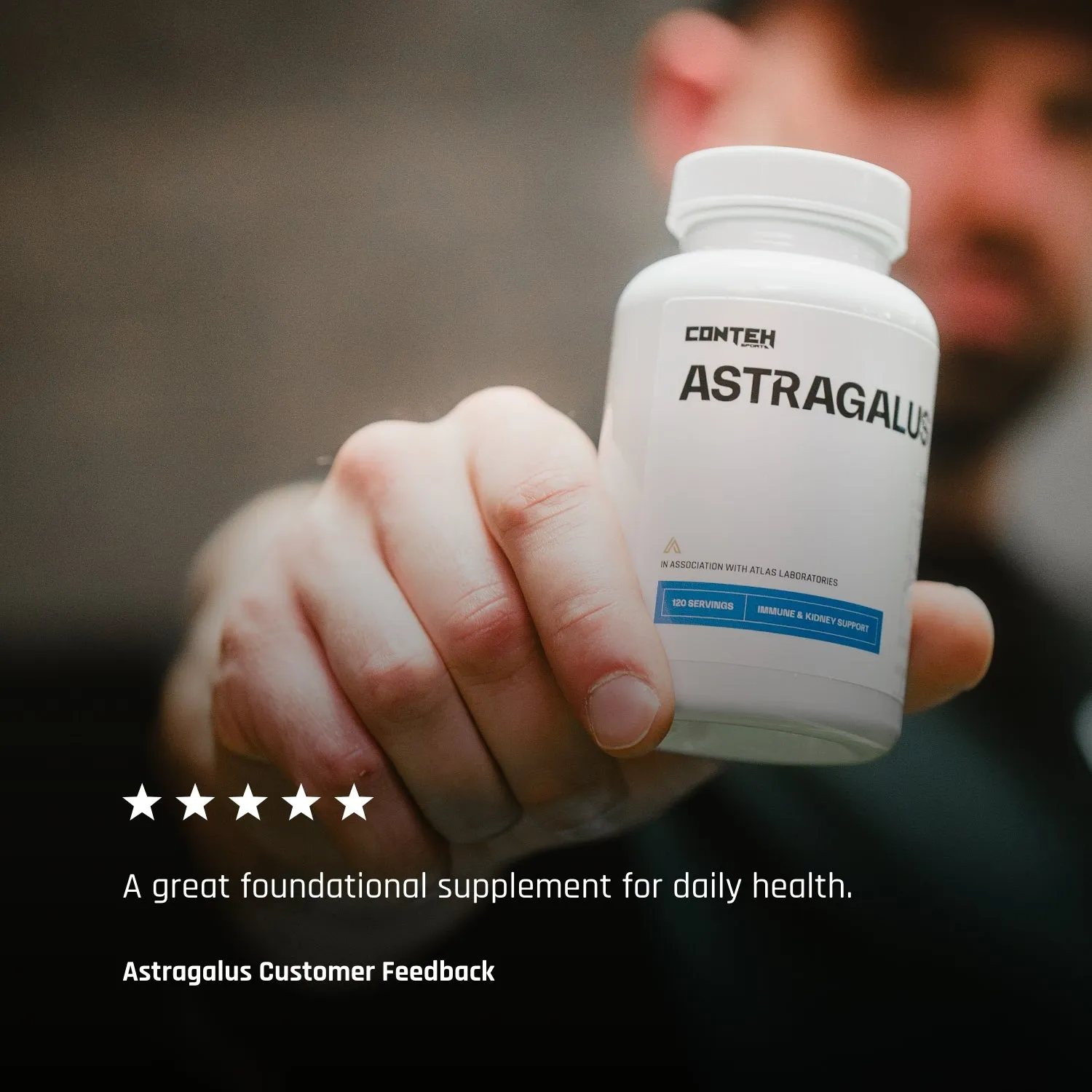 Conteh Sports Astragalus Exclusive kapsler 500 mg urtetilskud