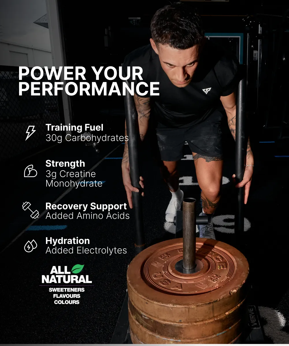 BSc Creatine Carbs Fuel pulver 720g hindbær kreatin