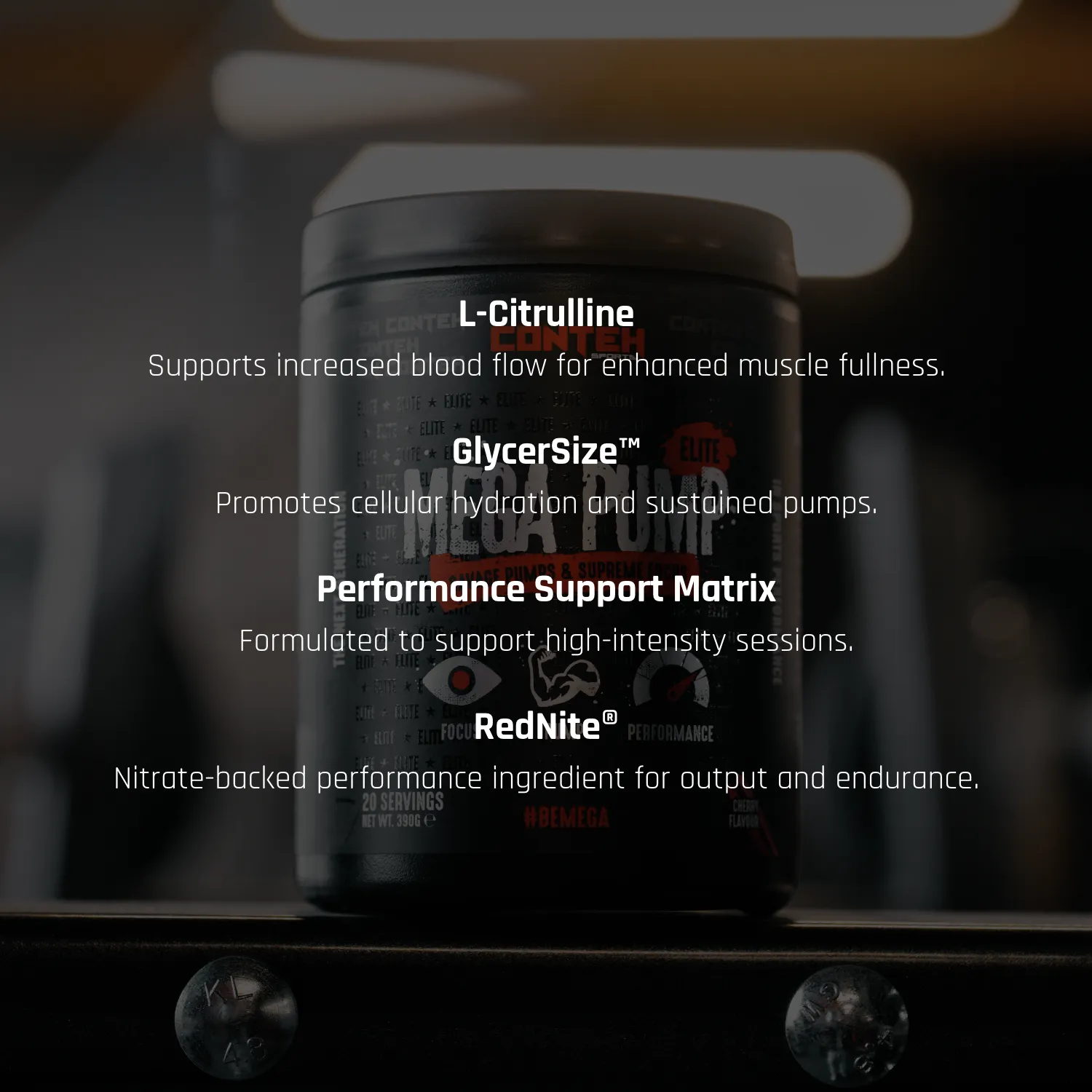 Conteh Sports Mega Pump Elite pre-workout 19,5 g portion
