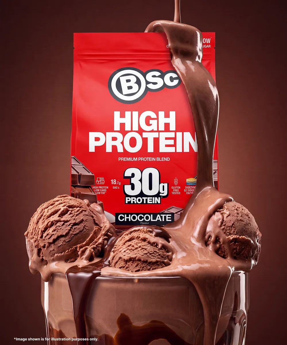 BSc High Protein proteinpulver 1,8 kg vanilje hurtig+langsom