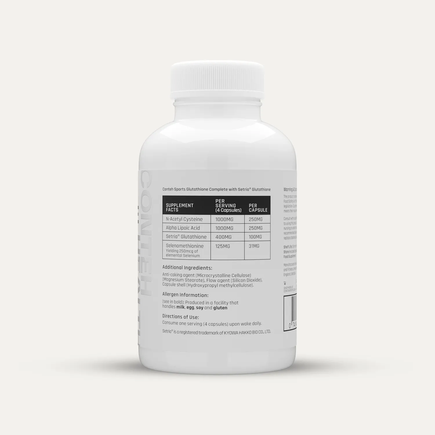 Conteh Sports Glutathione Complete glutathion kapsler