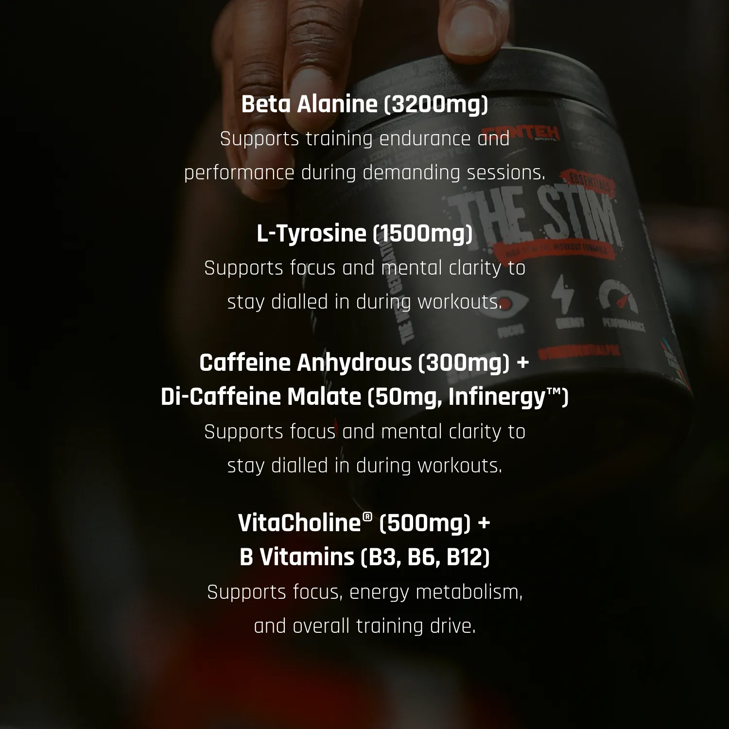 Conteh Sports The Stim pre-workout med koffein Blue Slush