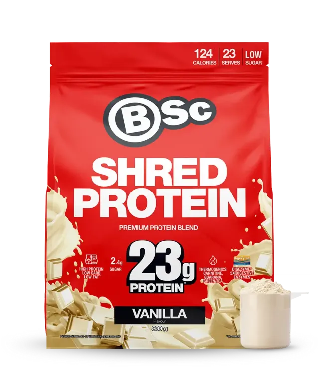 BSc Shred Protein pulver 800g vanilje