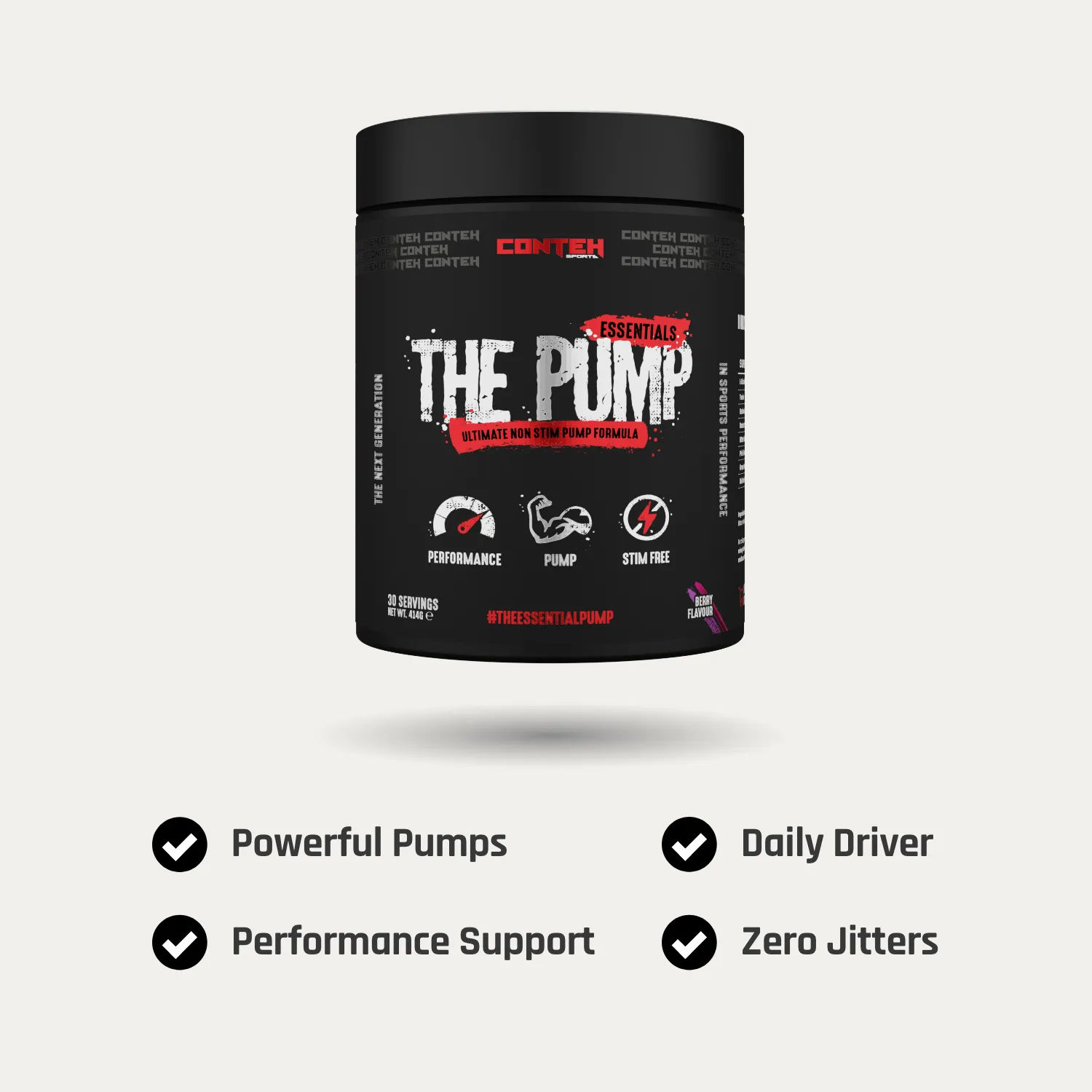 Conteh Sports The Pump pre-workout cherry pumpformel