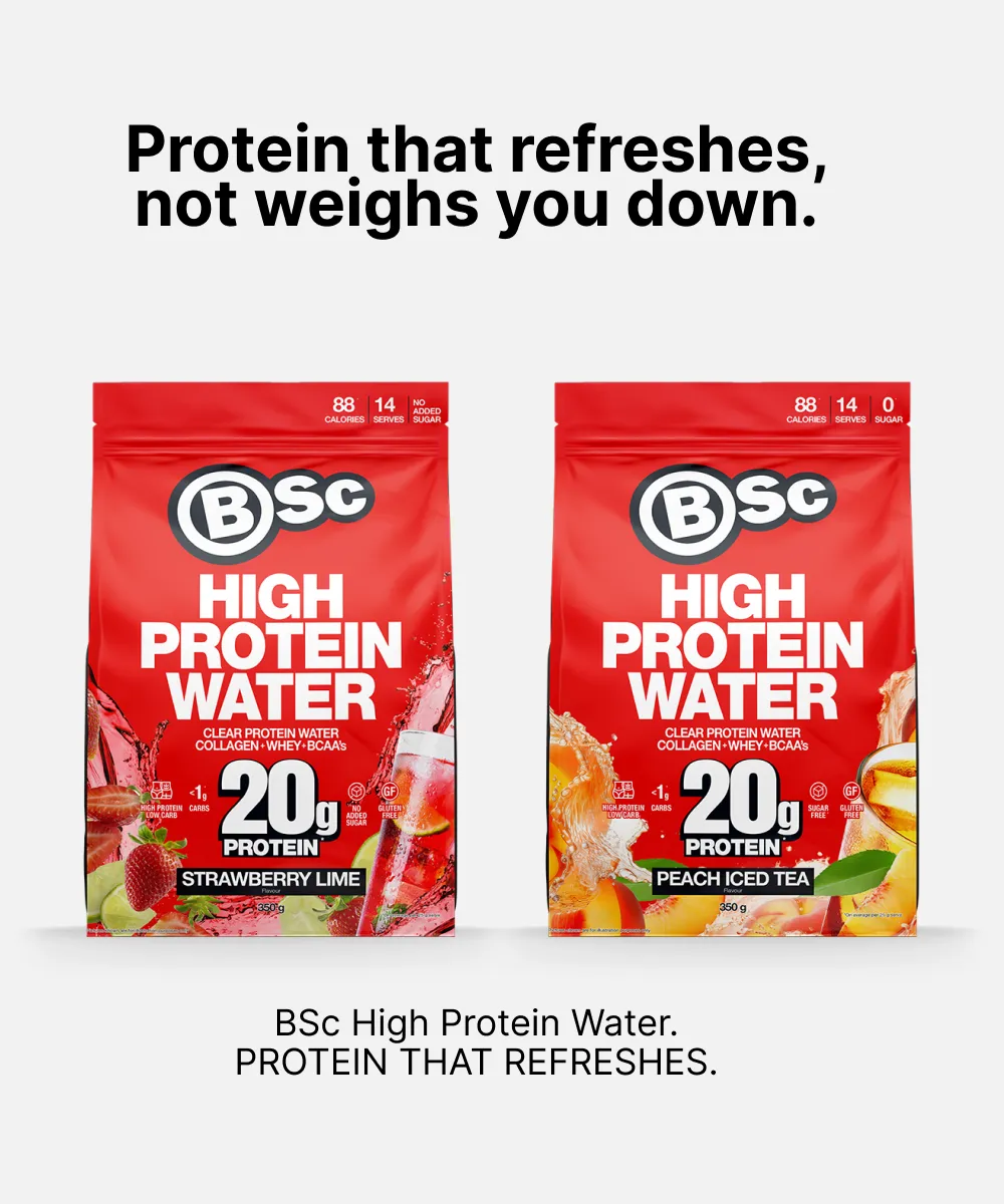 BSc High Protein Water strawberry lime 350 g klar protein