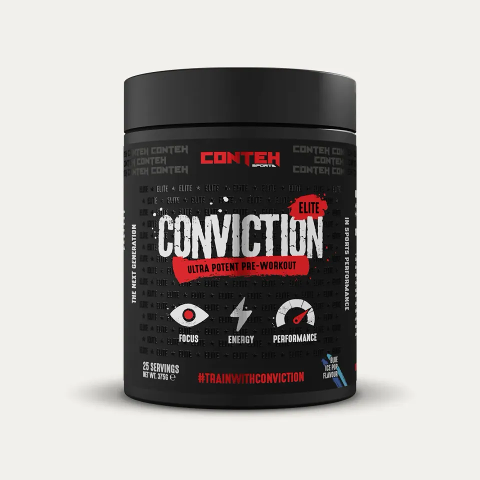 Conteh Sports Conviction Elite Pre-Workout Candy Apple 350mg koffein