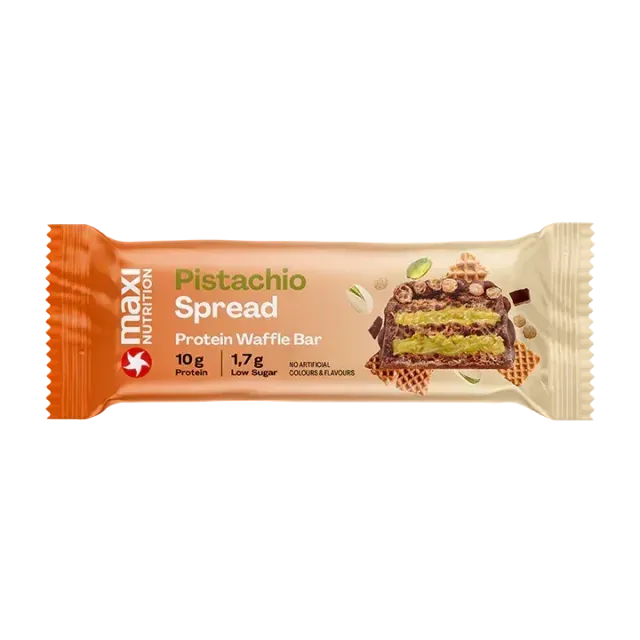 MaxiNutrition Waffle proteinbar 1x39g hasselnød 10g protein