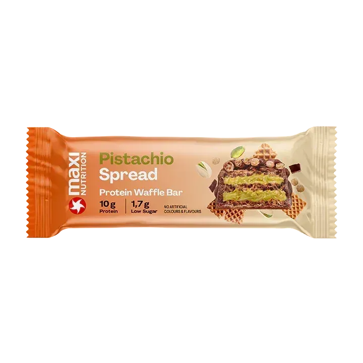 MaxiNutrition Waffle proteinbar 1x39g hasselnød 10g protein