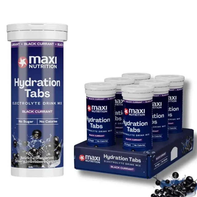 MaxiNutrition Hydration elektrolyttabletter solbær 6x10 stk