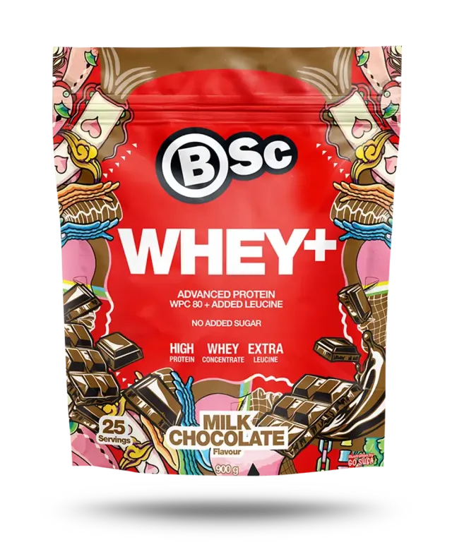 BSc Whey+ proteinpulver milk chocolate