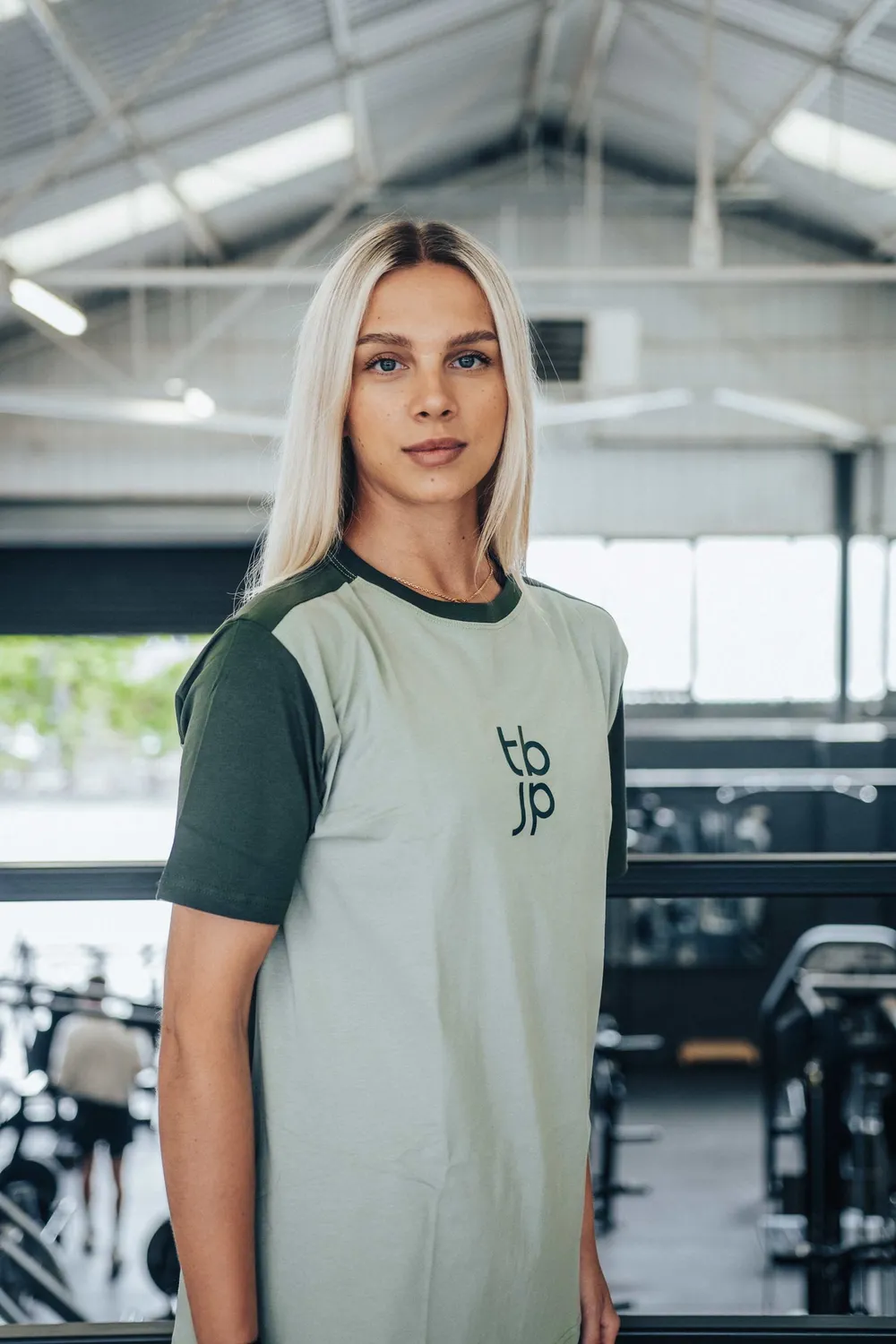 Trained by JP Set In Sleeve T-shirt Sage Pine bomuld