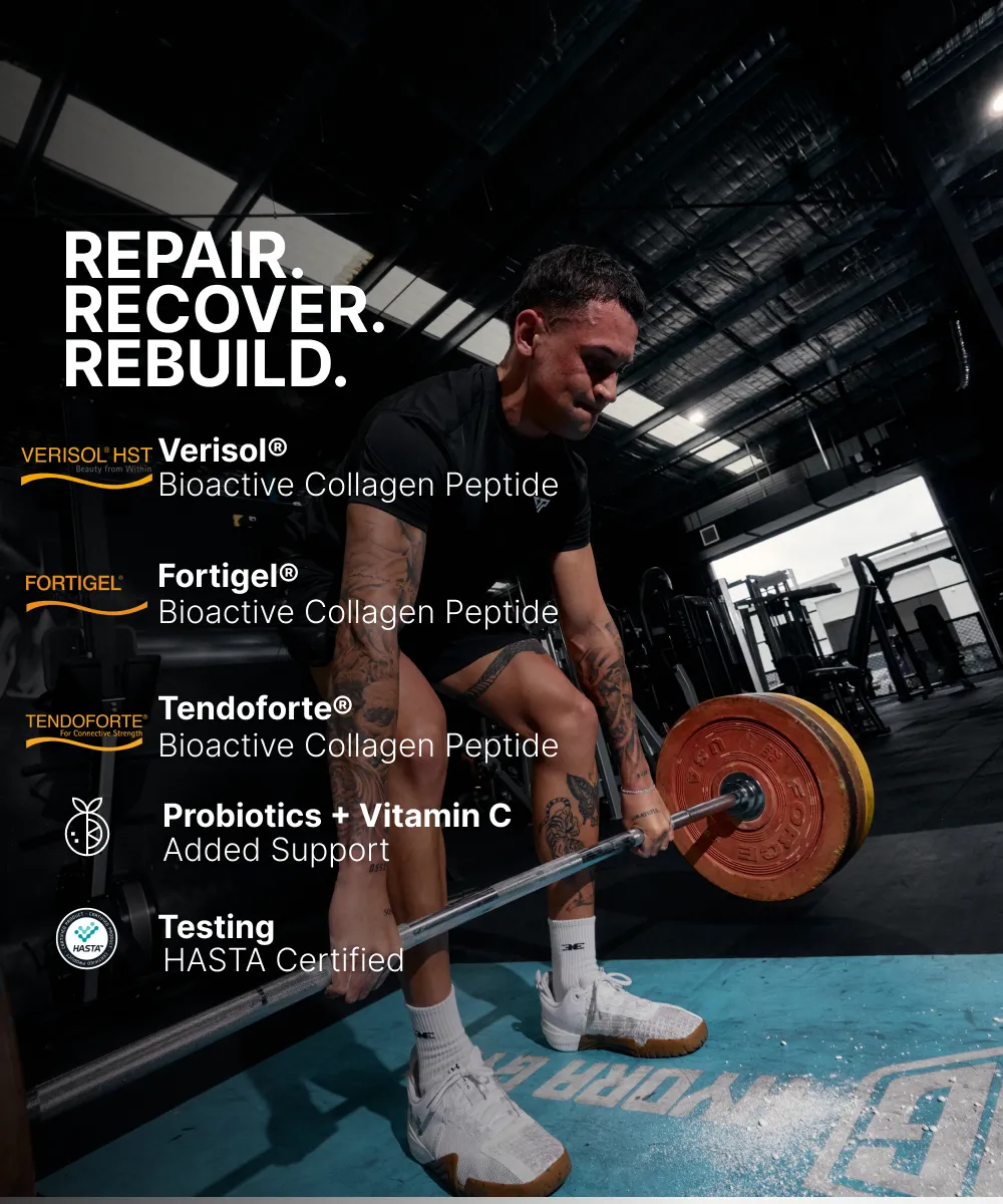 BSc Supplements Collagen Repair Recover pulver 400g Vanilla