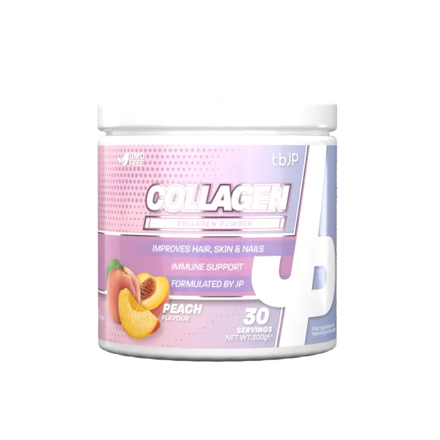 Trained by JP Collagen kollagenpulver fersken 10 g