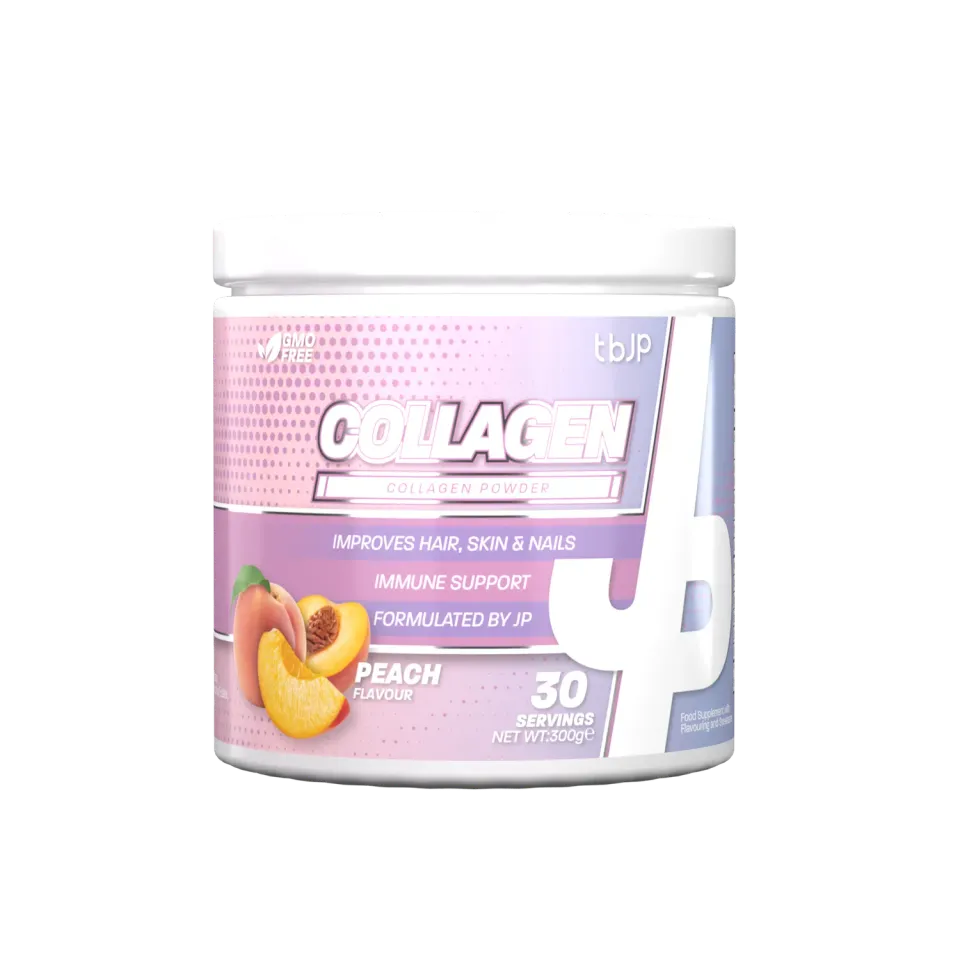 Trained by JP Collagen kollagenpulver fersken 10 g