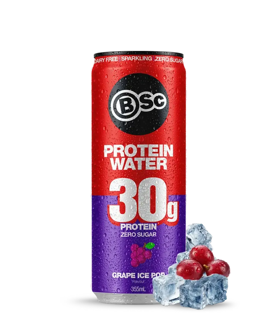 BSc 30g Protein Water proteindrik 12-pak grape zero sugar