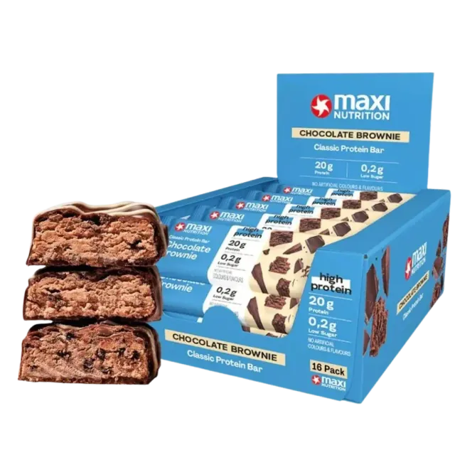 MaxiNutrition Classic Proteinbar Chocolate Brownie 16x40g 20g protein