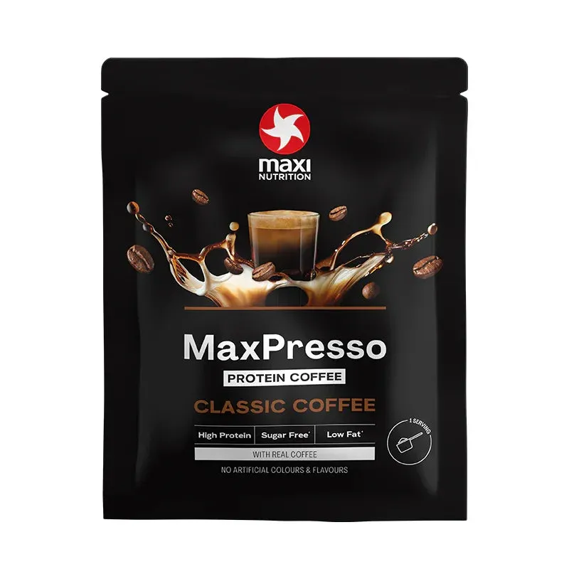 MaxiNutrition Maxpresso proteinkaffe classic coffee 22g protein