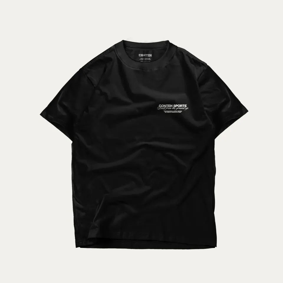 Conteh Sports Basics t-shirt sort bomuld large