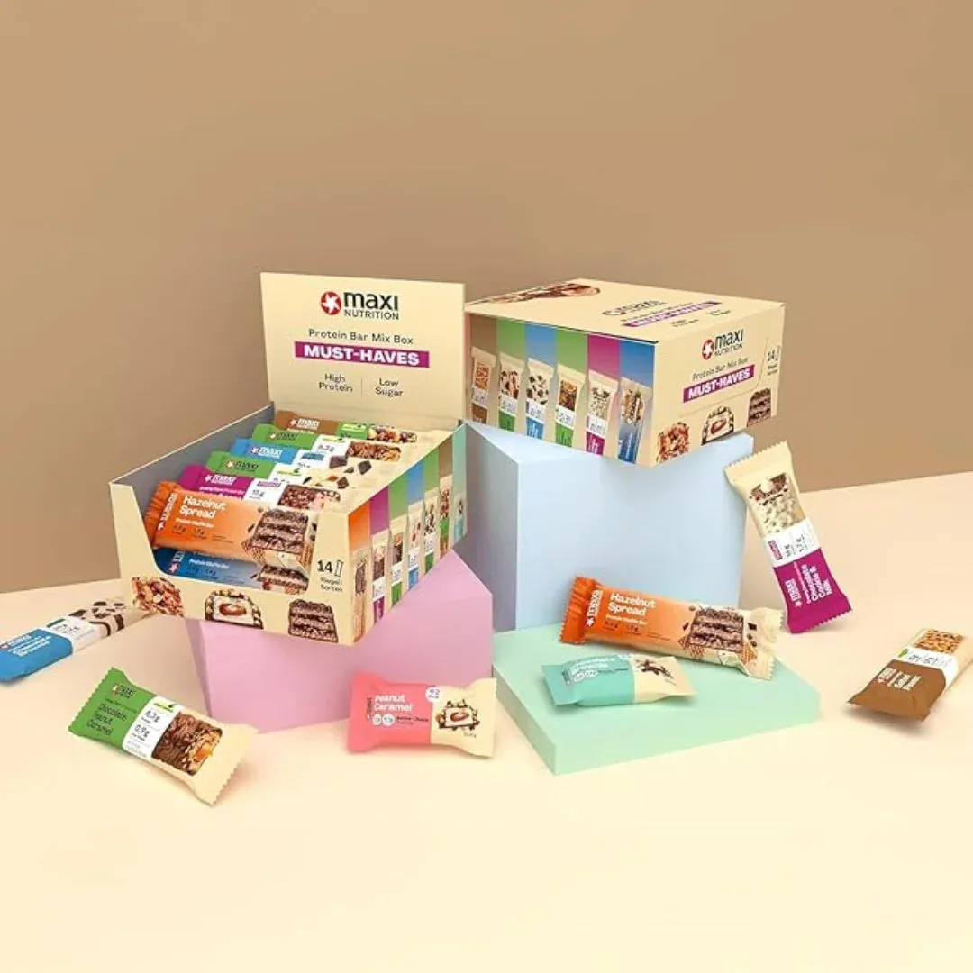 MaxiNutrition proteinbar variety box 14 stk mix smage