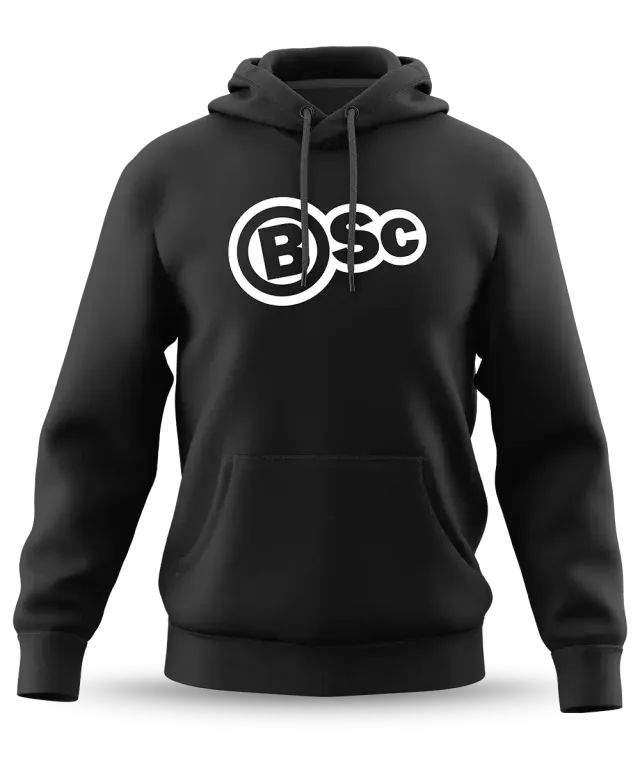 BSc Classic Hoodie hættetrøje sort bomuld 300 GSM