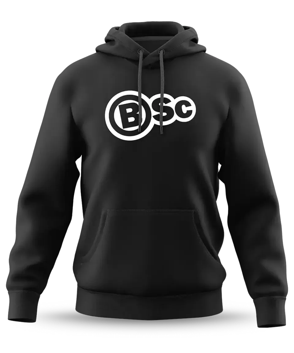 BSc Classic Hoodie hættetrøje sort bomuld 300 GSM
