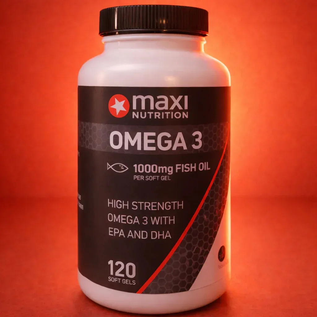 MaxiNutrition Omega 3 1000mg fiskeolie kapsler 120 stk EPA DHA