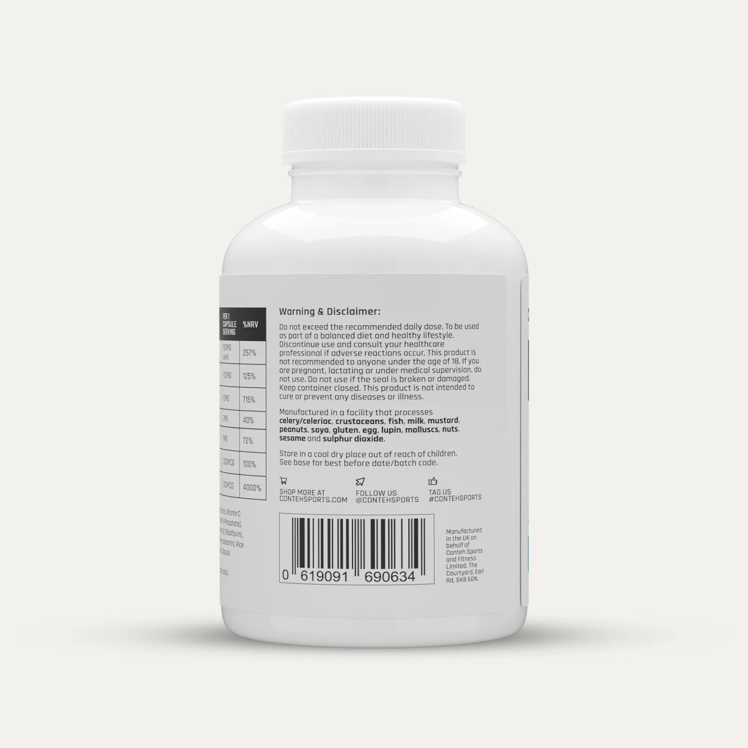 Conteh Sports Iron+ jernkapsler 36mg daglig dosis