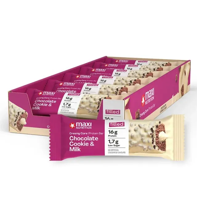 MaxiNutrition Creamy Core proteinbar 12x45g chokolade 15g prot