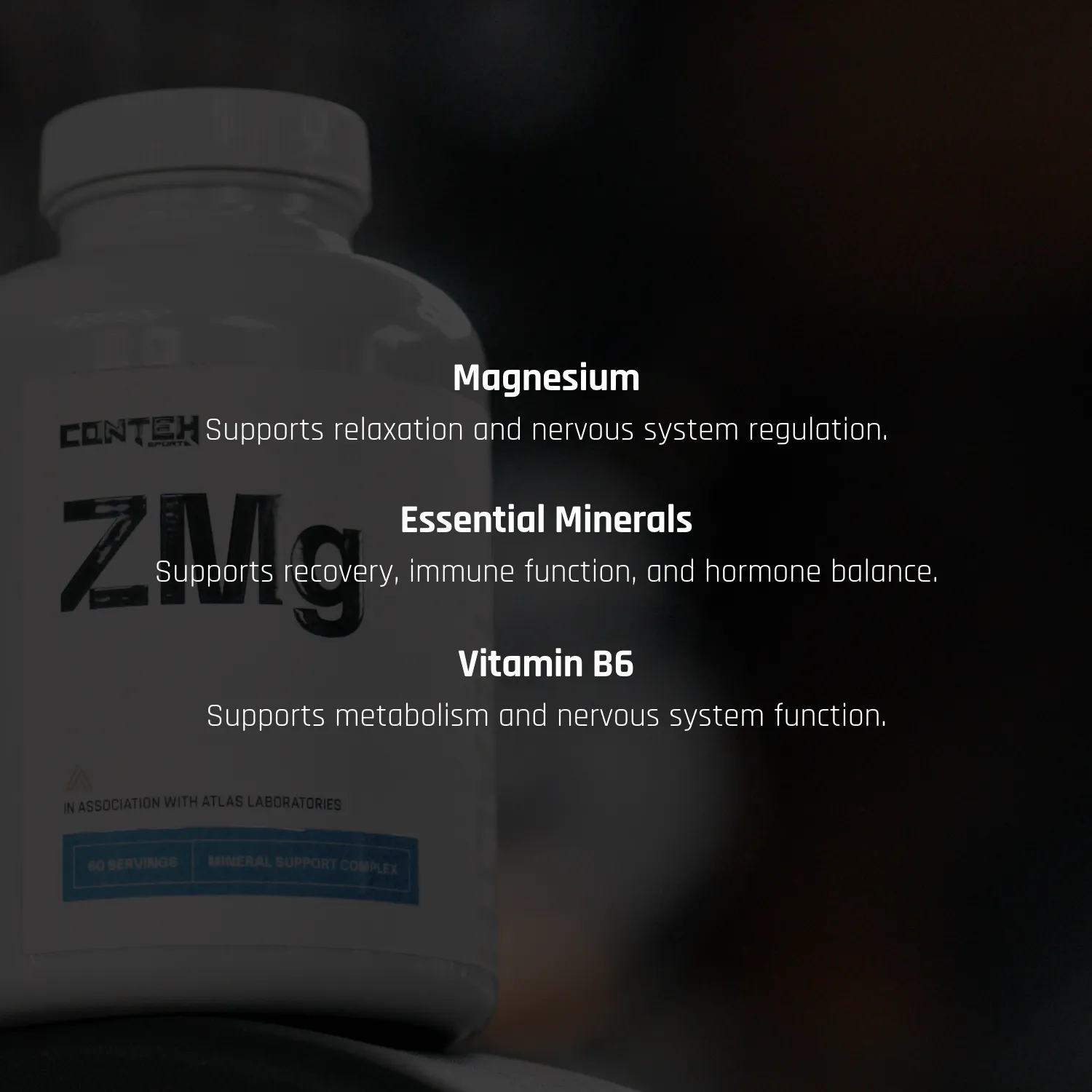 Conteh Sports ZMG Advanced ZMA kapsler magnesium zink