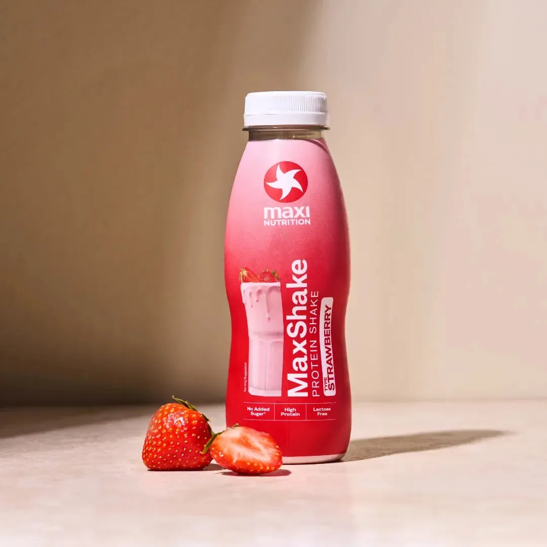 MaxiNutrition MaxShake proteinshake chokolade 330ml 25g klar