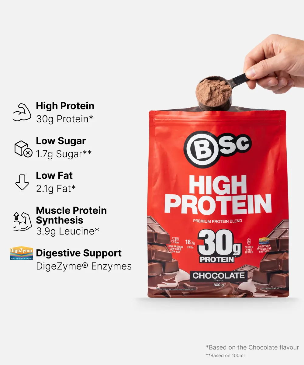 BSc High Protein Bundle proteinpulver vanilje med kreatin