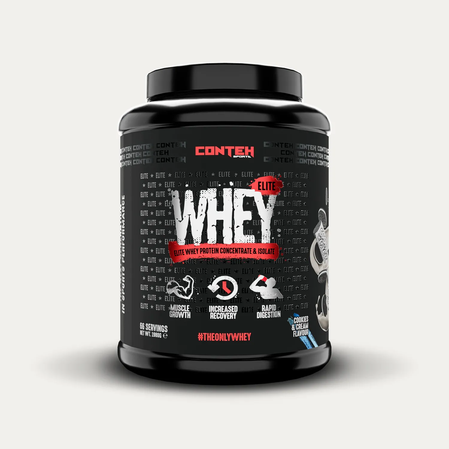 Conteh Sports Whey Elite valleprotein Caramel Biscuit 20g protein
