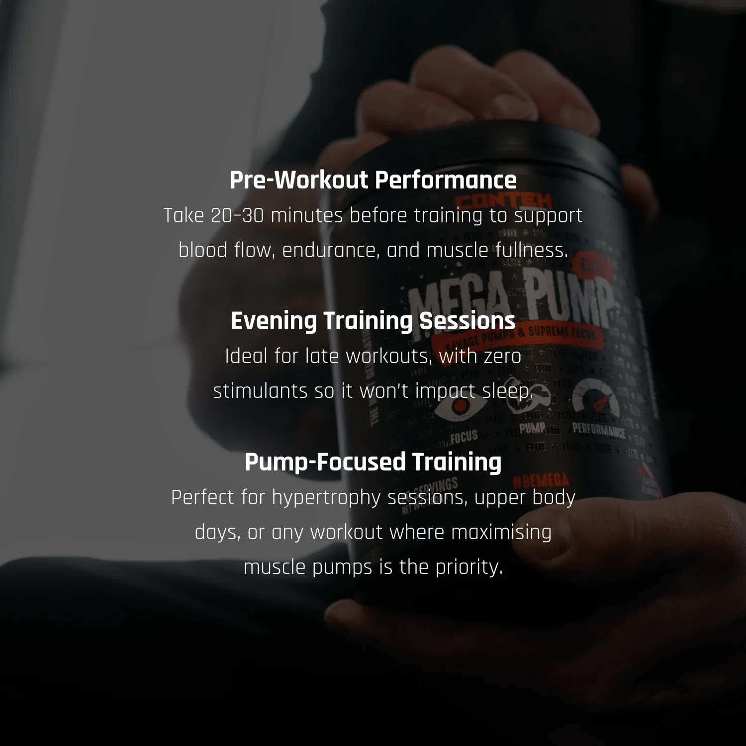 Conteh Sports Mega Pump Elite pre-workout 19,5 g portion